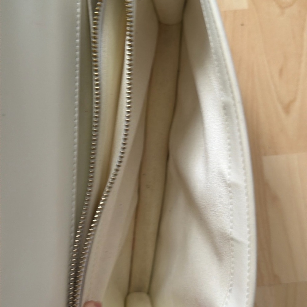 Pinko white leather crossbody shoulder bag purse - Picture 8 of 15